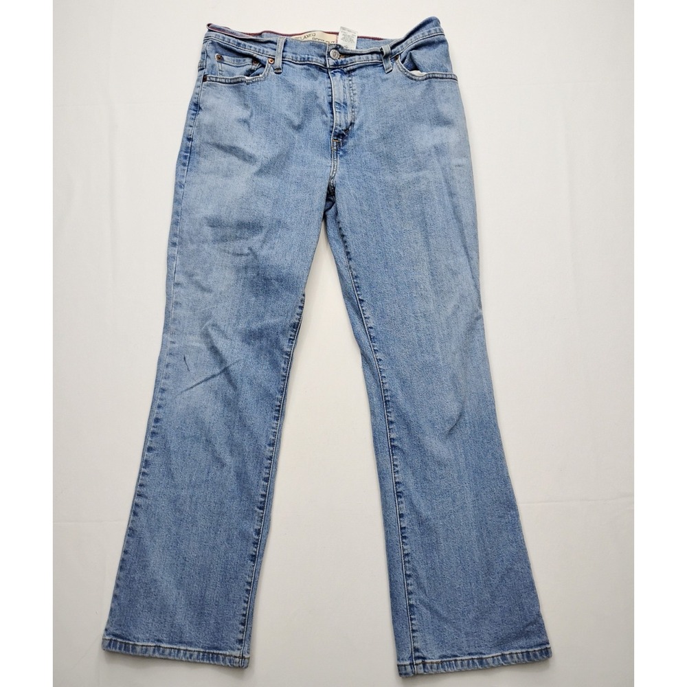 Levis 550 Relaxed Fit Boot Cut Women's Size 14 M Medium Denim Jeans y2k 2005